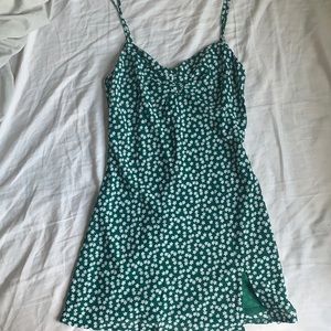 Princess Polly- cylia mini dress forest green